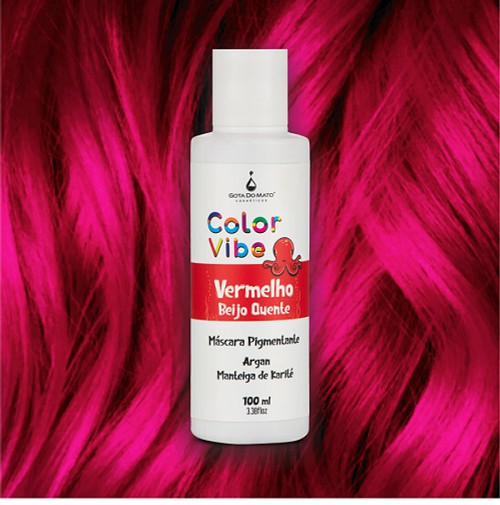 Máscara Pigmentante Color Vibe - Vermelho Beijo Quente - 100ml