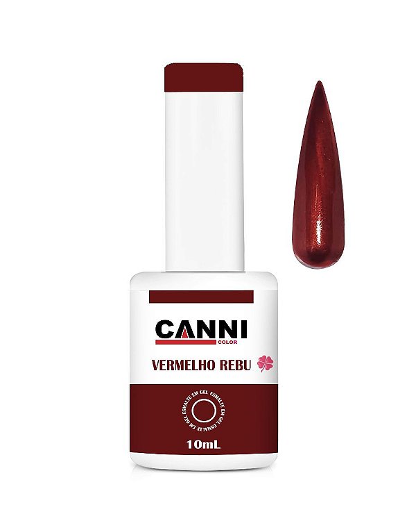 ESMALTE EM GEL VERMELHO REBU