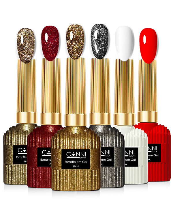 Kit c/6 Esmalte em Gel - Hema Free 18ml