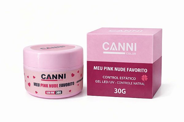 GEL ESTATICO PINK NUDE FAVORITO 30G - LANÇAMENTO
