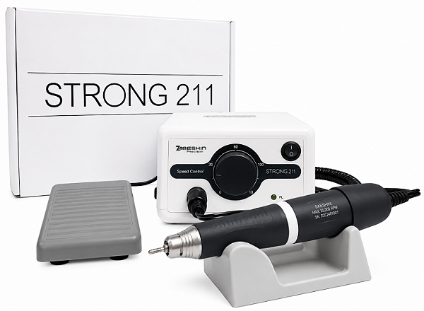 Lixadeira Unha Elétrica Profissional Motor Strong 211 - 37.000 RPM