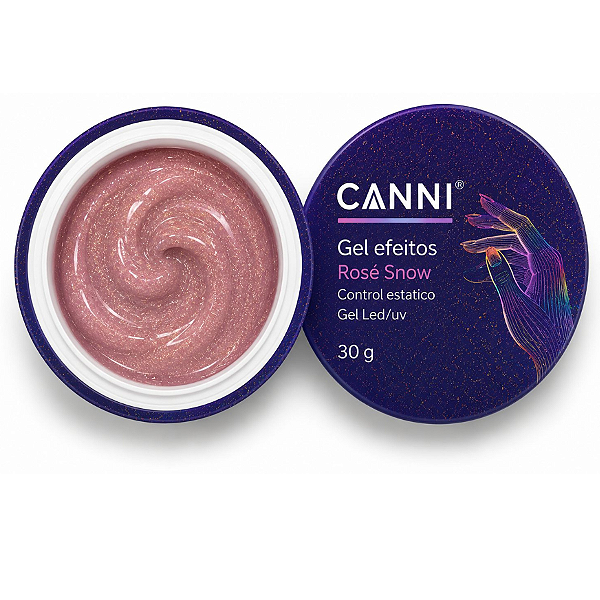 gel control estático rosé snow 30g