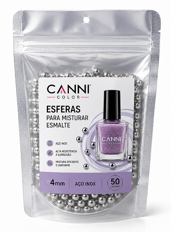 esferas para misturar esmaltes pacote 50 unidades