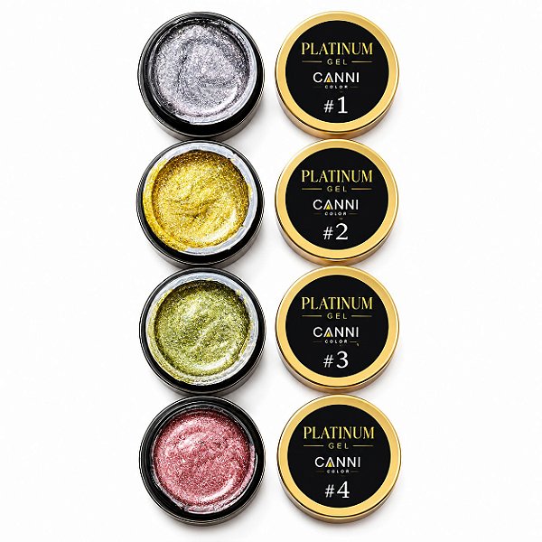 kit 4 platium gel canni color