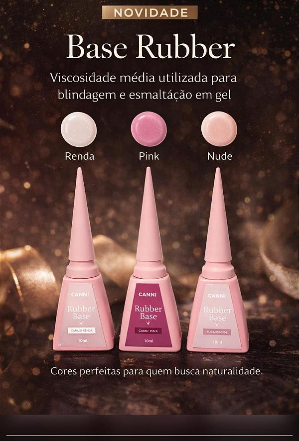 Base ruber PINK 15ml - LANÇAMENTO