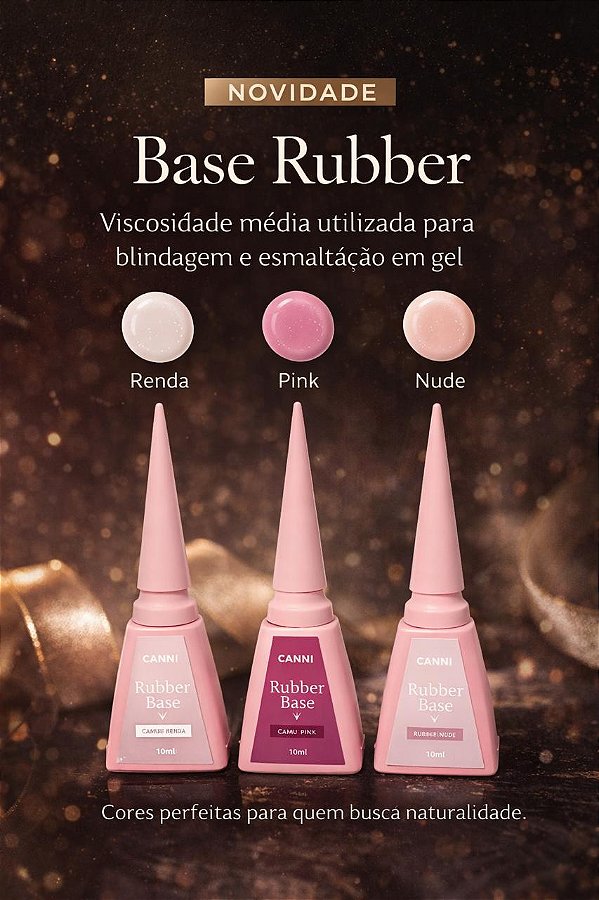 Base ruber NUDE 15ml - LANÇAMENTO