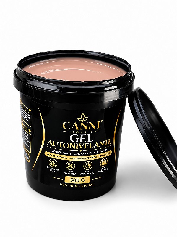 gel construtor 500g nude autonivelante potão