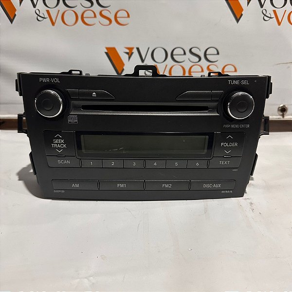 RÁDIO TOYOTA COROLLA XEI 2012 ORIGINAL
