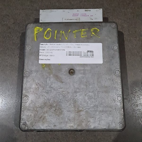 MÓDULO INJEÇÃO VOLKSWAGEN POINTER GLI 1.8 1995 ALCOOL CODIGO VOLKSWAGEN F4FF12A650SC