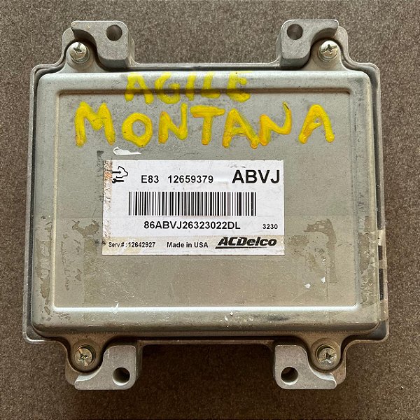 MÓDULO INJEÇÃO CHEVROLET AGILE MONTANA 1.4 8V 2014 CODIGO GM 12659379