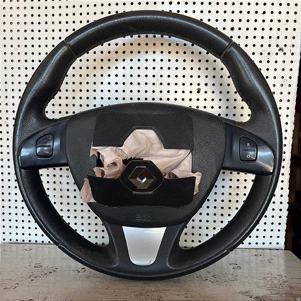VOLANTE RENAULT LOGAN DYNAMIQUE 2015 ORIGINAL ( COM DETALHES )
