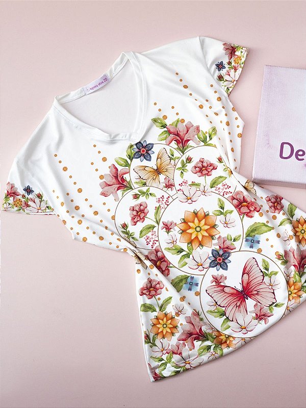 Blusa Jardim de Borboletas
