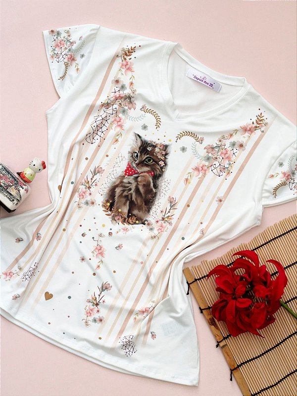 Blusa Gatinha Fofa