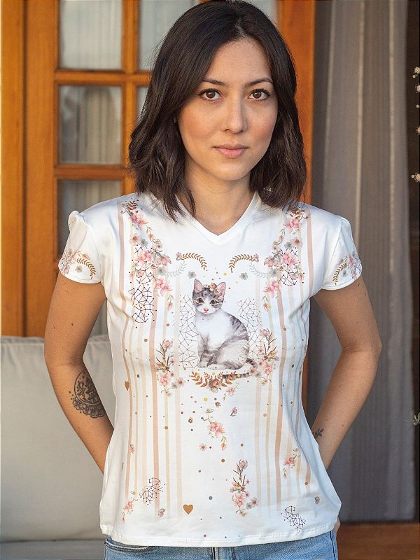Blusa Gatinho Malhado