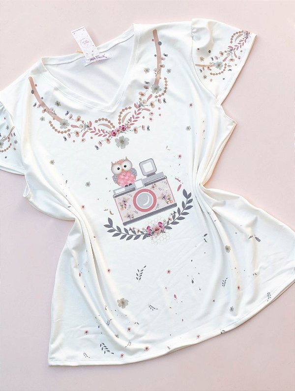 Blusa Coruja Fotógrafa