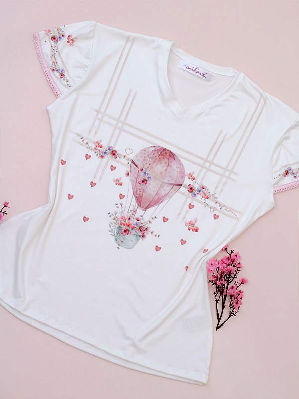 Blusa Balão Rosa