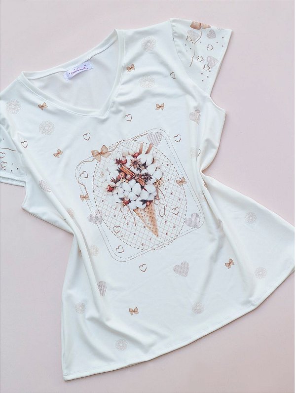 Blusa Sorvete de Flores