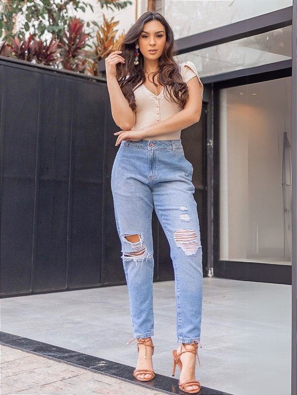 Calça Jeans Mom