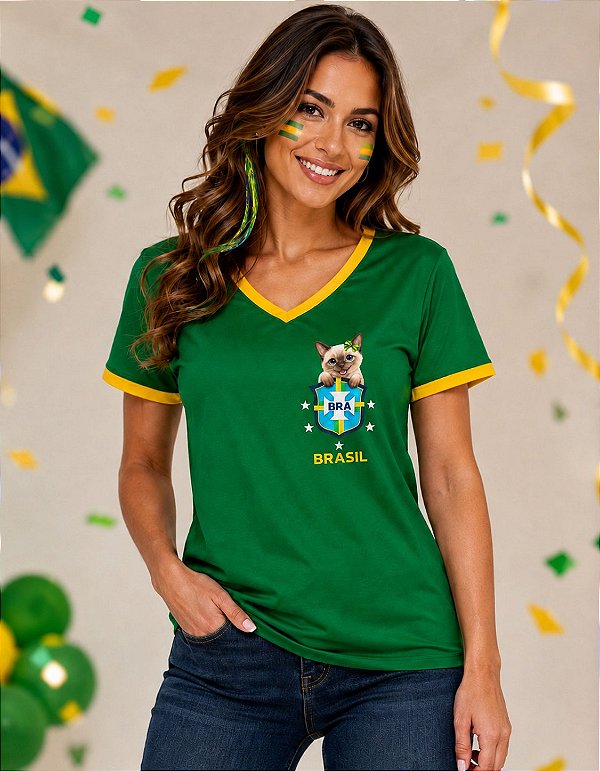 Blusa Brasil Core Gatinha