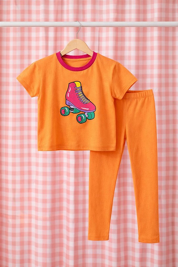 Conjunto Patins Laranja
