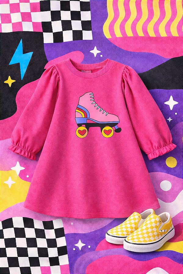 Vestido Rosa Chiclete