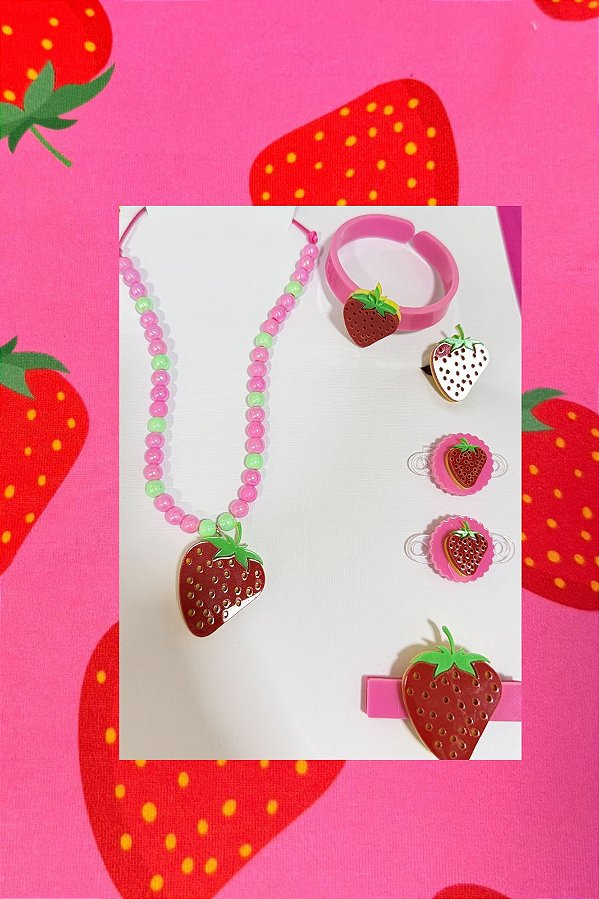 Kit Acessórios Morango