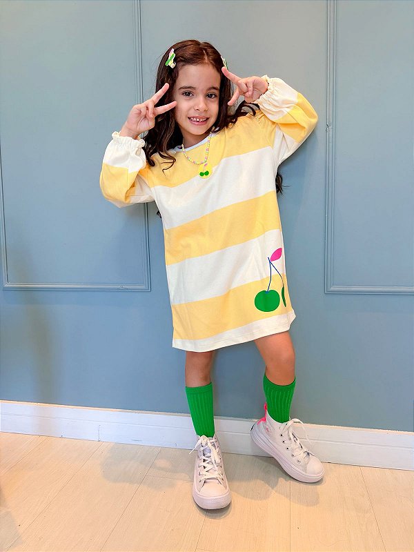 Kit vestido Amarelo