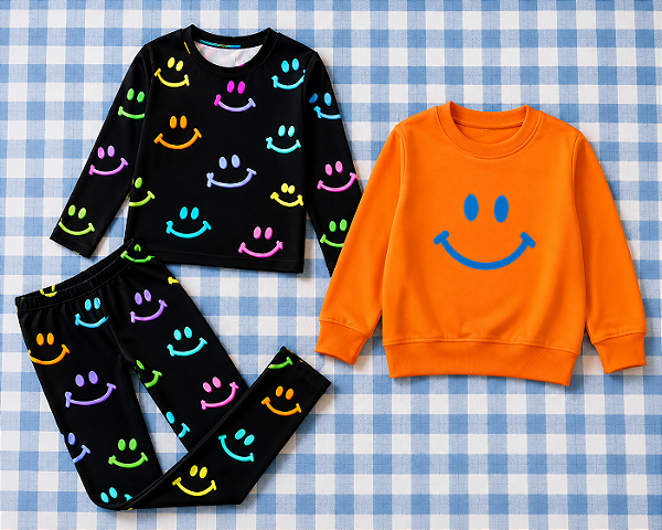 Kit moletom Laranja Smile