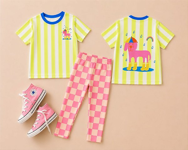 Camiseta listrada Dog Chuva