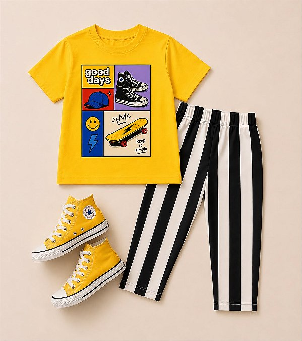 Camiseta Amarela Good Days
