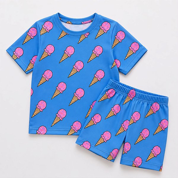 Conjunto verão sorvete