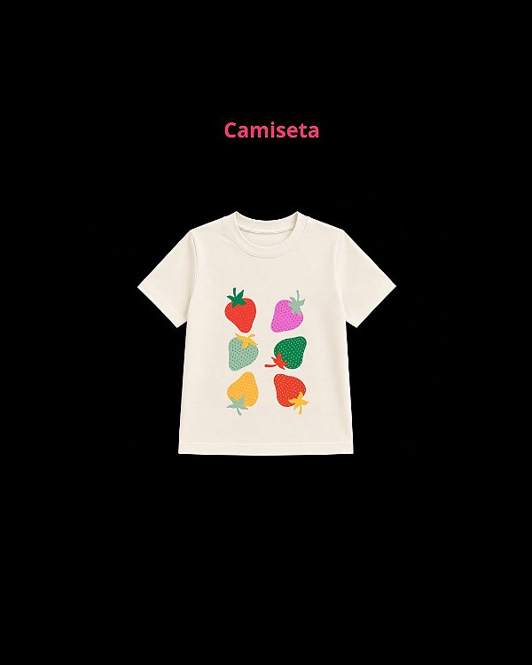Camiseta morangos