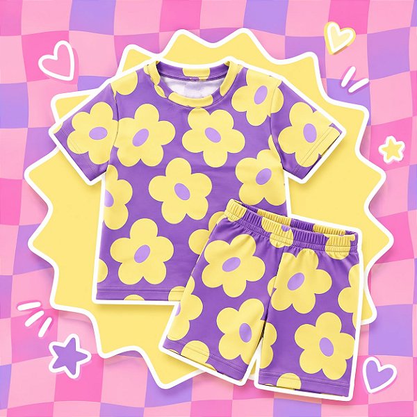 Conjunto verão Lilás