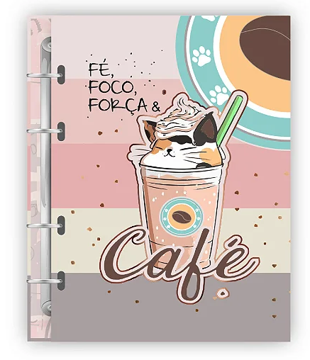 PLANNER PERMANENTE ARGOLADO CAFE 104 FOLHAS 90 GRS