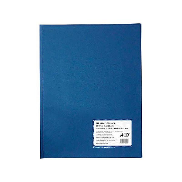 PASTA CAT. 50 ENV. PVC C/ VISOR AZUL