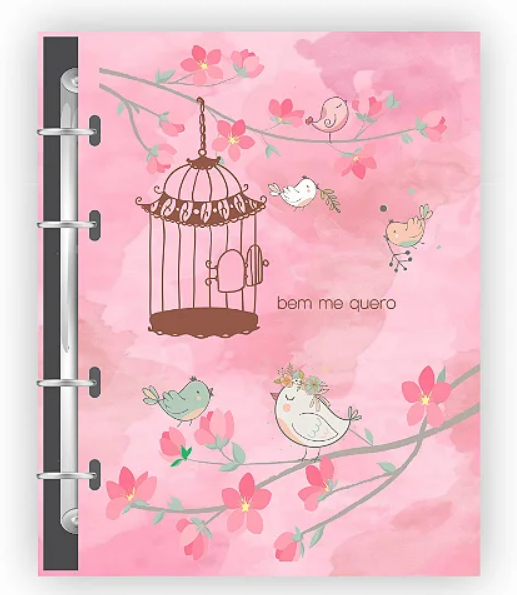 CADERNO ARGOLADO 80 FOLHAS 90 GRS BEM ME QUERO