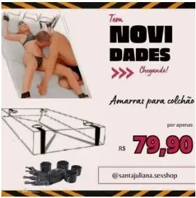 Amarras Ajustáveis Algemas e Tornozeleiras Fetiche Sado