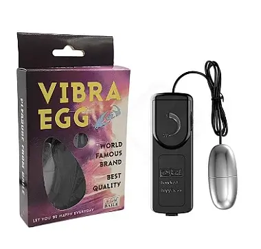 Vibrador Bullet Egg Cápsula Vibratória Multivelocidade e Controle Remoto com Fio