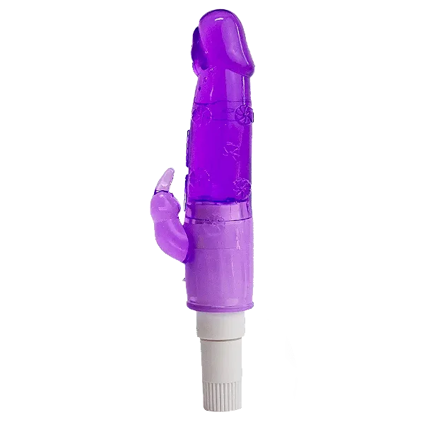 Vibrador com Estimulador Clitoriano – Lilas