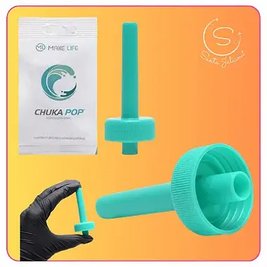 Ducha Chuka Pop Higienizador Anal Bico Aplicador descartável