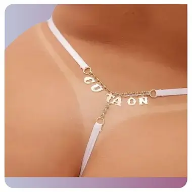 Calcinha Fio Dental Frases Sexy Cor: Branco