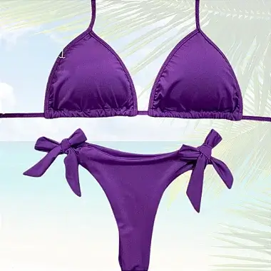 Biquíni Triângulo Asa Delta Roxo