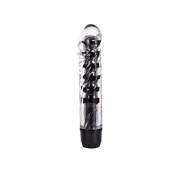 Vibrador Personal Com Capa e Texturas 14 x 3 cm Preto
