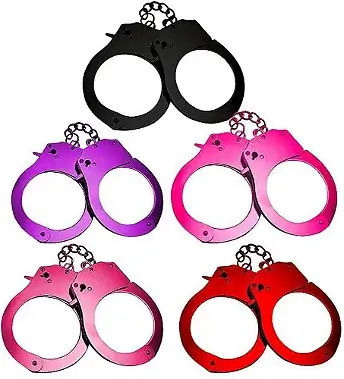 Algema em Metal Colorida Com Chave