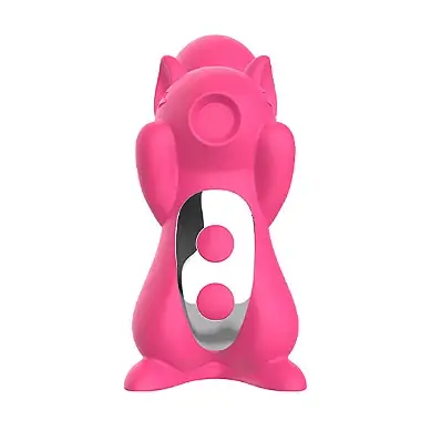 Vibrador Esquilo Com Sugador e Rabo Penetrável - Dibe