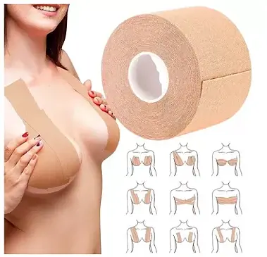 Levanta Peito 5mt Adesivo Seios Sutiã Fita Push Up Invisível