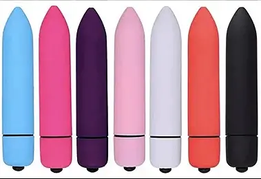 Bullet Médio Vibrador e Massageador - À Pilha - Cores Sortidas