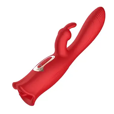 Vibrador Boca Vibratória Com Penetração e Estimulador De Clitóris