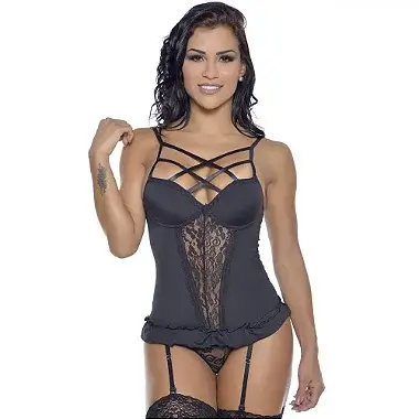 Espartilho Bojo Liga Di Luna - Preto Tam P