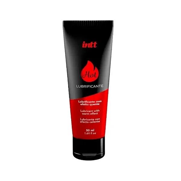 Lubrificante Corporal Hot Morango Com Efeito Quente e Aroma De Morango 50ml